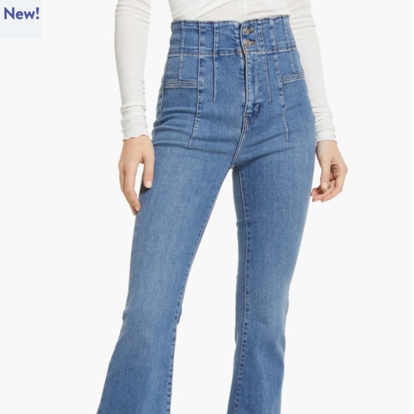 Free People Denim - Free People High Waist Bell Bottoms Size - 31